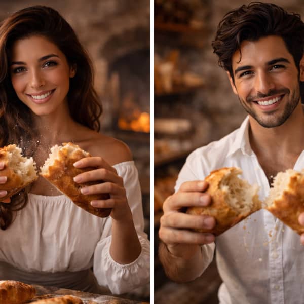 Bagietka, która trzaska pod palcami (AI)