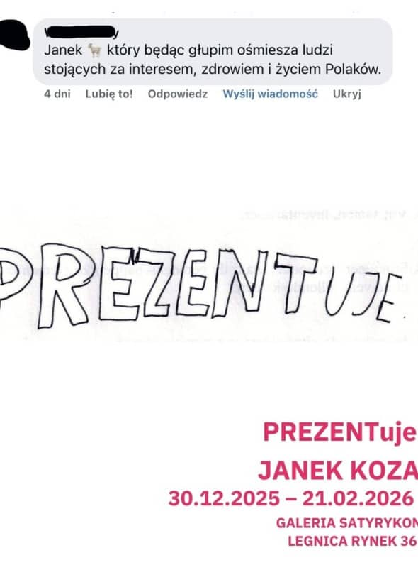 Wernisaż wystawy Janka Kozy „PREZENTuje” (mat. prasowe)