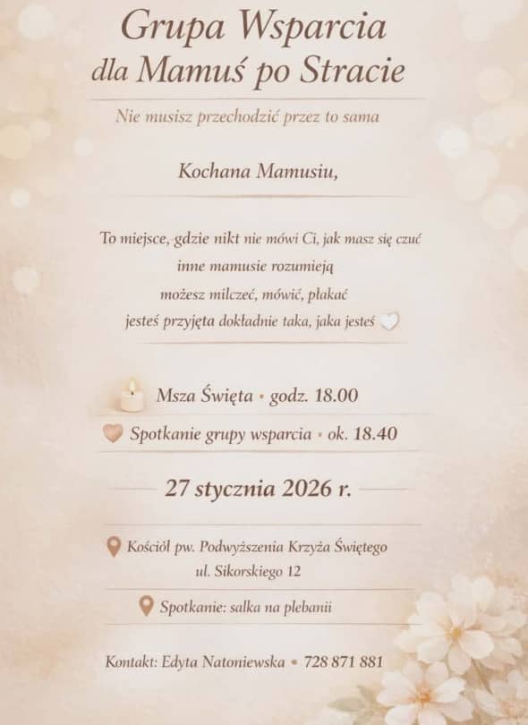 Spotkanie dla mam po stracie (mat. prasowe)