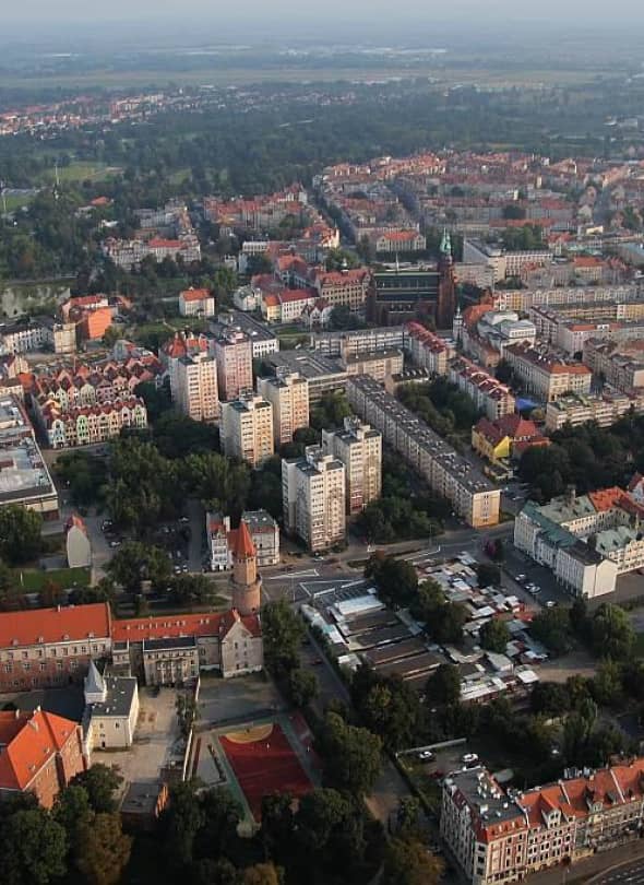 Legnica z lotu ptaka (Wojciech Obremski lca.pl)