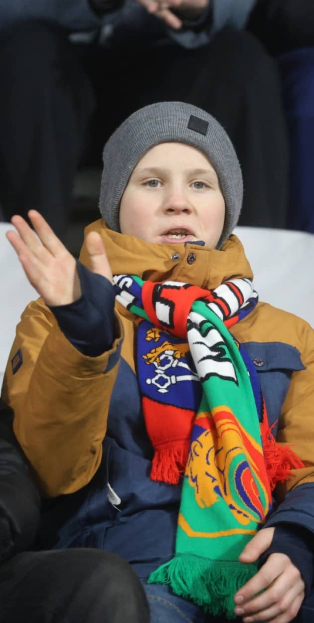 Kibice na meczu Miedzi Legnica (Wojciech Obremski)