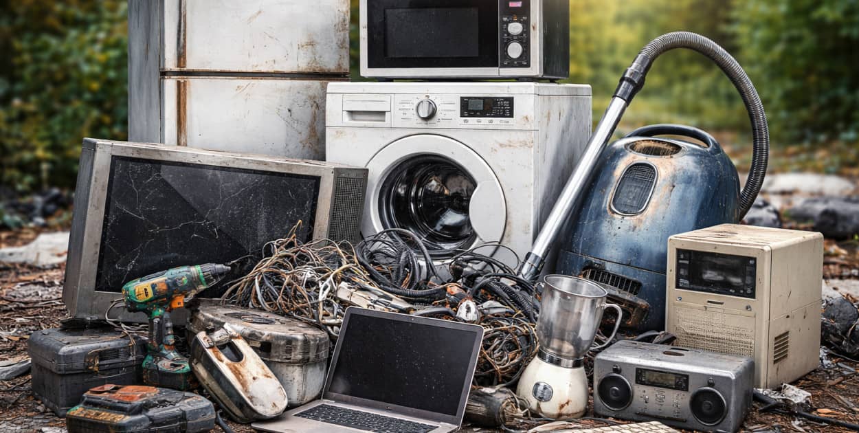 W gminie Prochowice trwa zbiórka elektrośmieci (obraz wygenerowany przez AI)