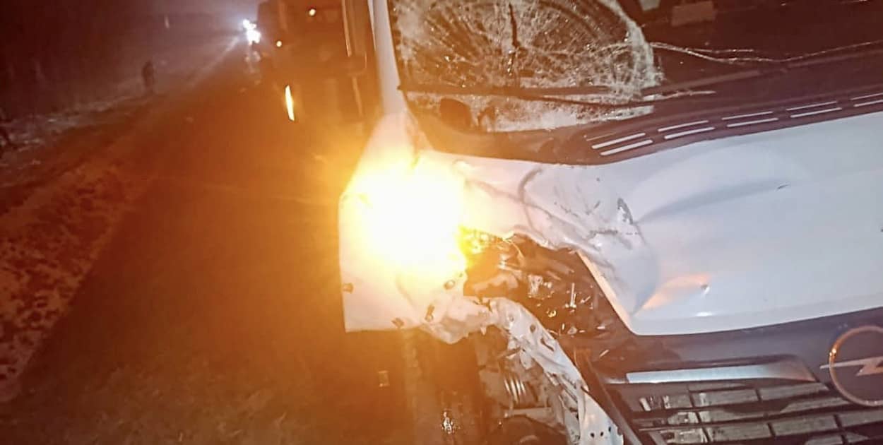 Zderzenie czterech aut na A4 przed węzłem Chojnów (źródło: Dolnośląskie Alarmowo)