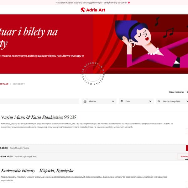 Adria Art - bilety na koncerty