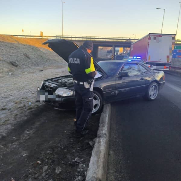 Uciekał przed policją (źródło: KMP Legnica)
