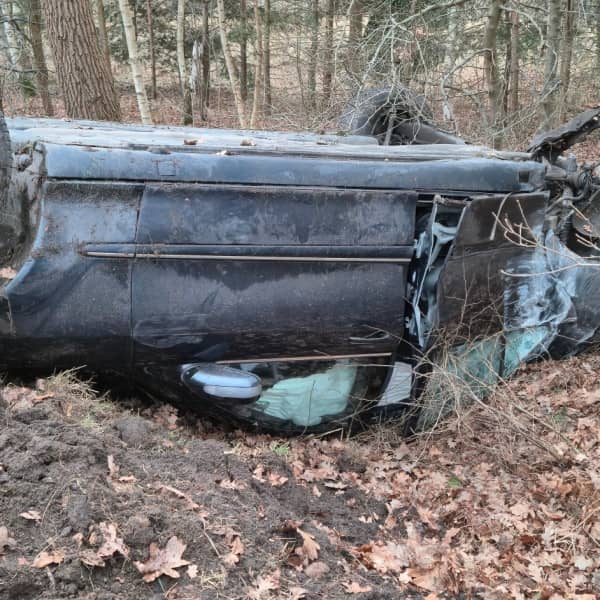 Nocny rajd zakończony w rowie (OSP Rokitki)