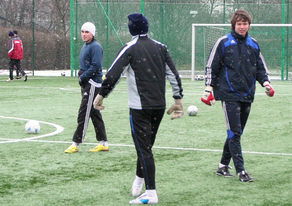 Piłkarze Miedzi trenują