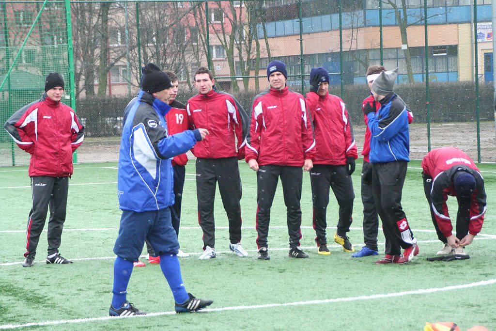 Piłkarze Miedzi trenują