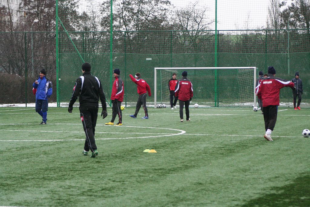 Piłkarze Miedzi trenują