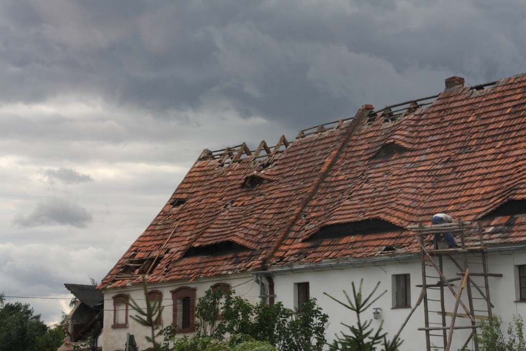 Spalona - zniszczony dom