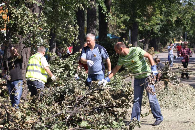 Pospolite ruszenie w legnickim parku