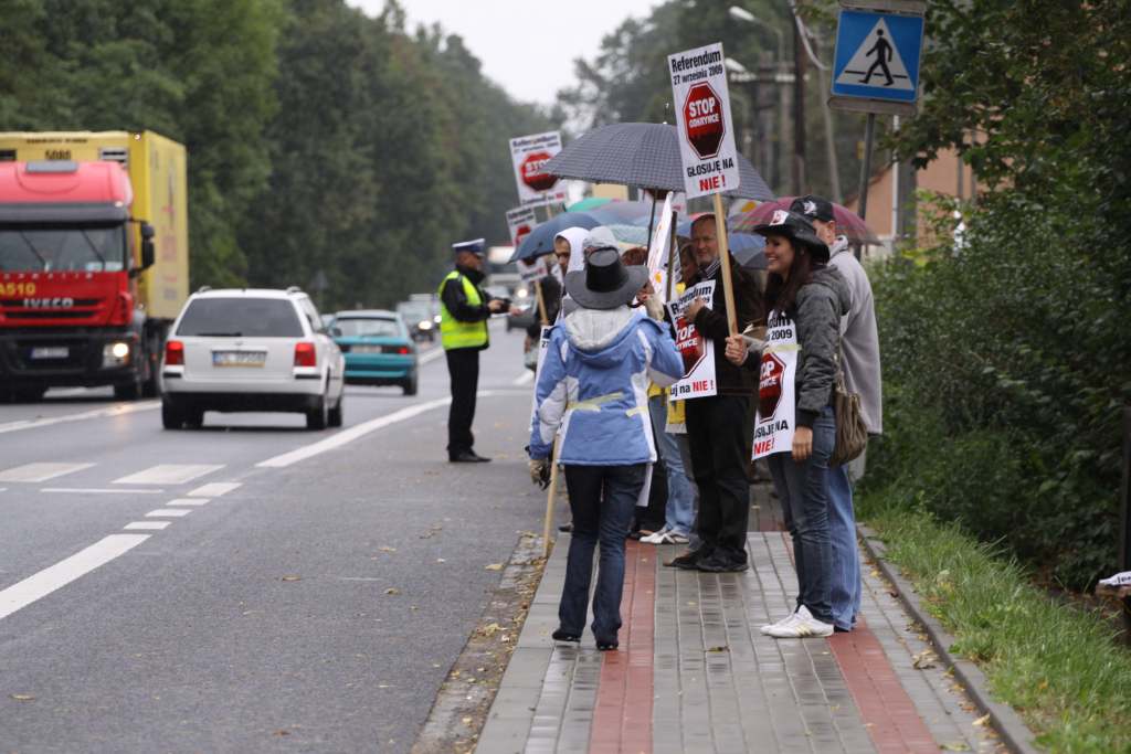 Protestowali na drodze