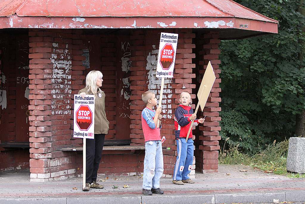 Protestowali na drodze