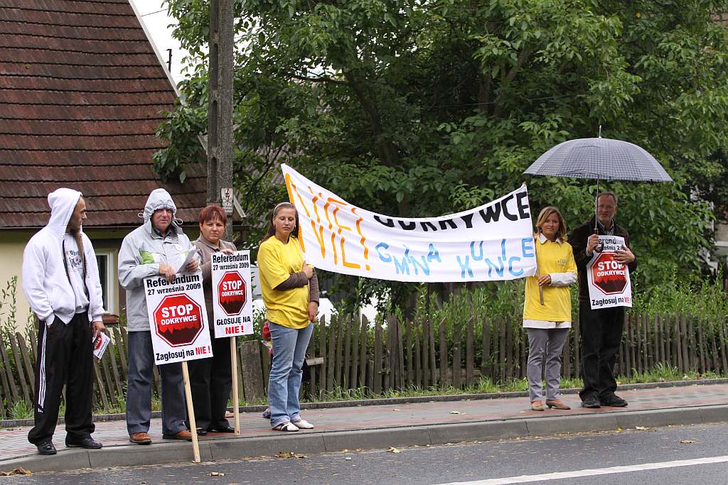 Protestowali na drodze