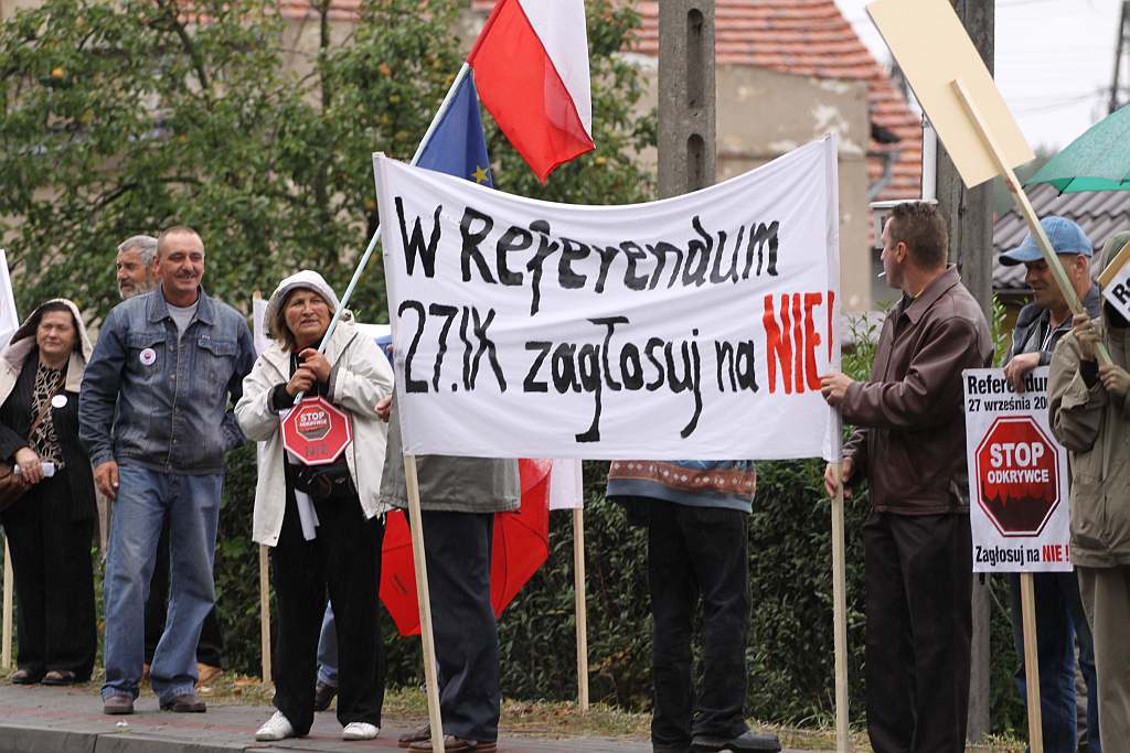 Protestowali na drodze