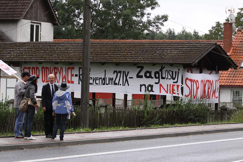 Protestowali na drodze