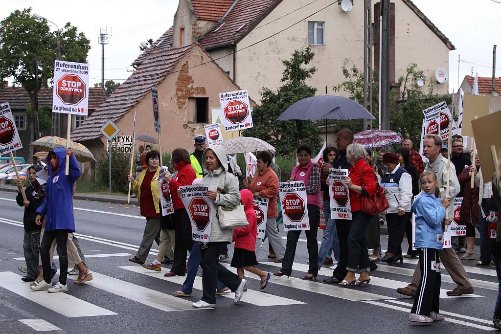 Protestowali na drodze