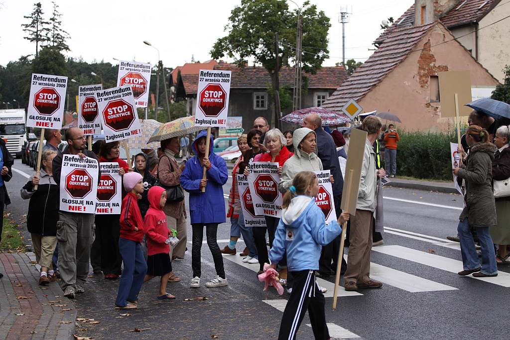 Protestowali na drodze
