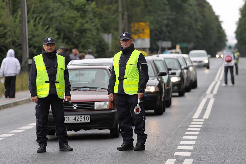 Protestowali na drodze