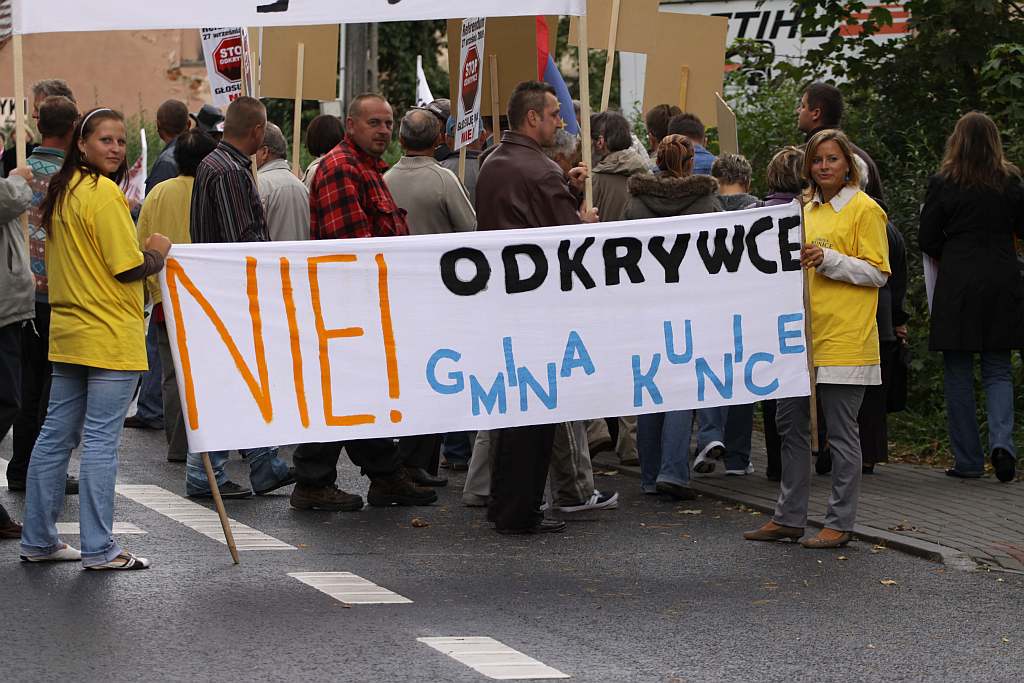 Protestowali na drodze