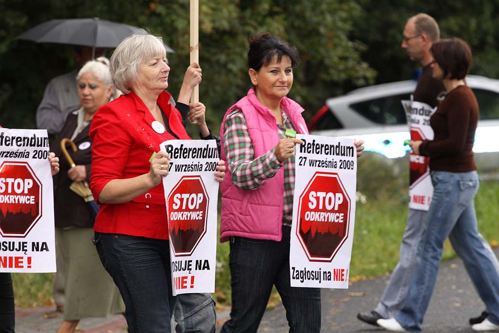 Protestowali na drodze
