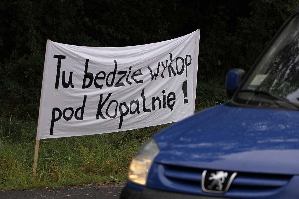 Protestowali na drodze