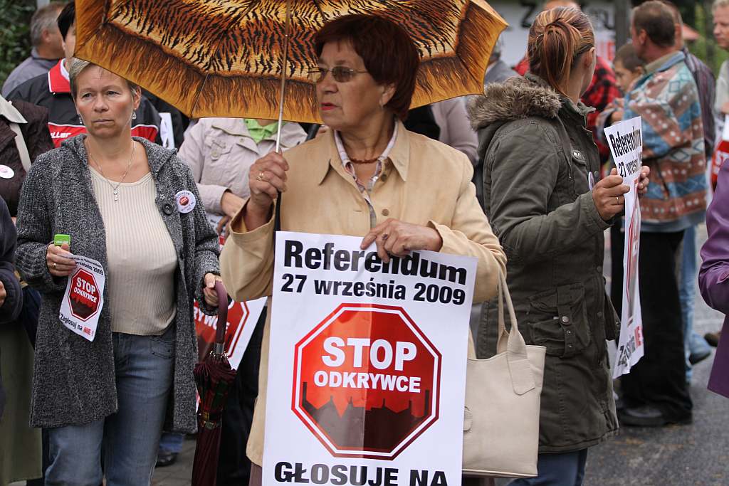 Protestowali na drodze