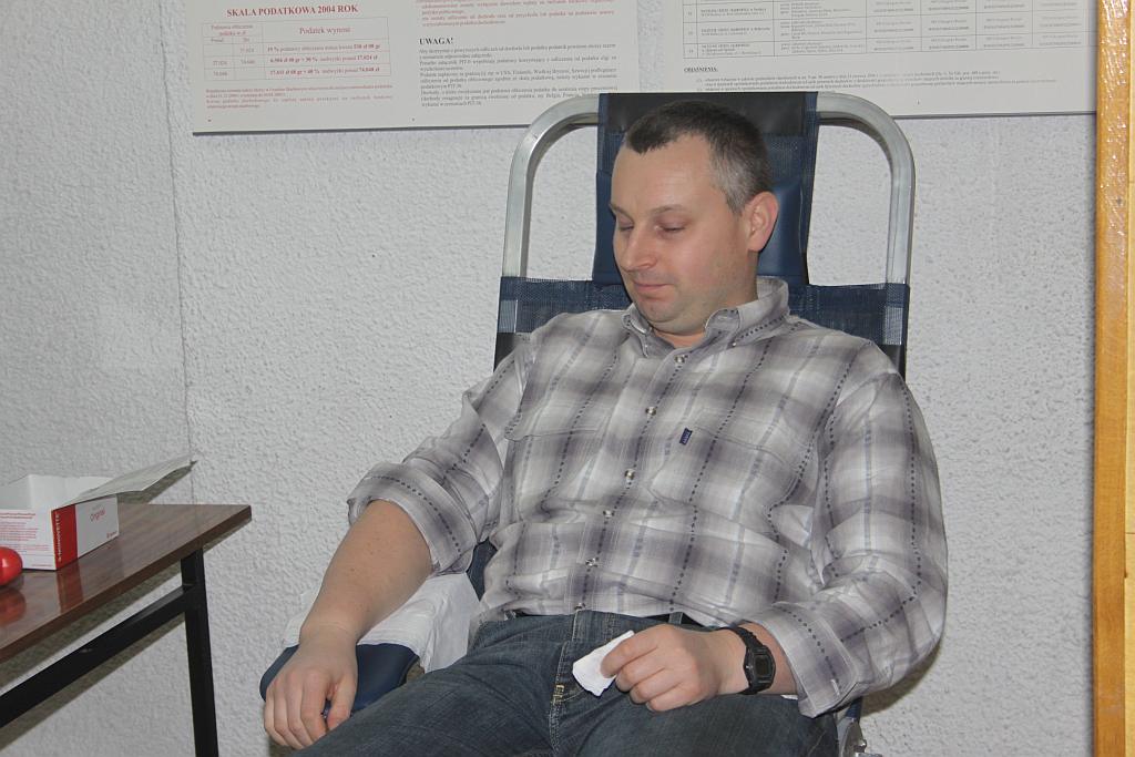 Oddali osiem litrów krwi