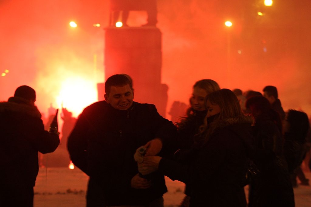 Legniczanie witali Nowy Rok