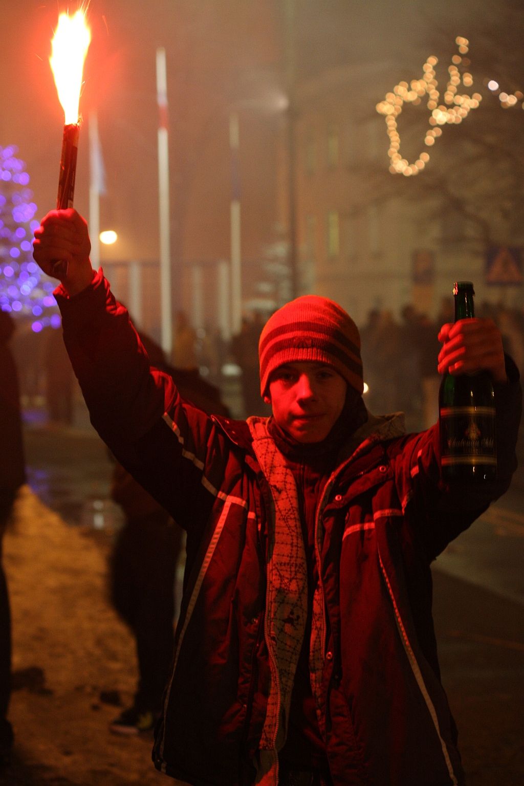 Legniczanie witali Nowy Rok