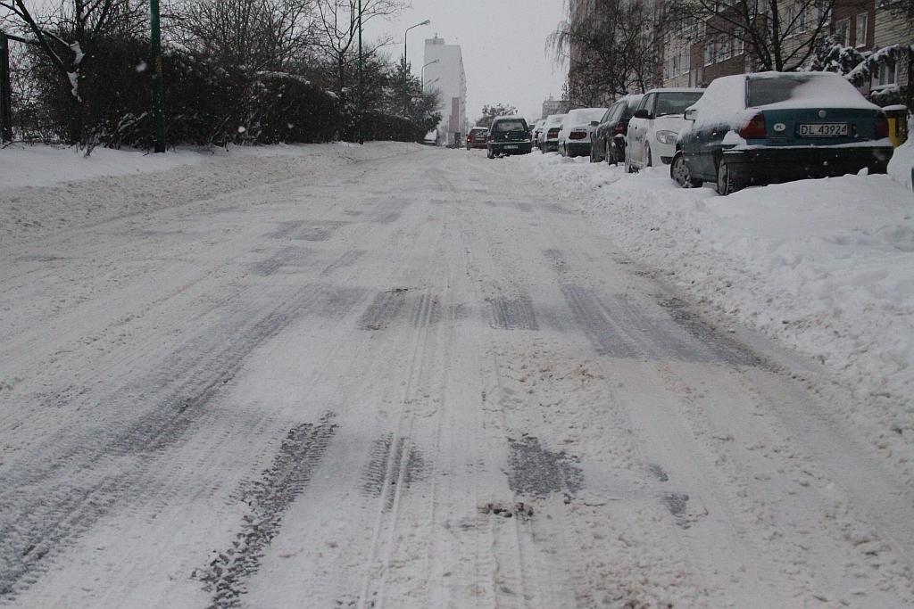 Legnica zasypana śniegiem