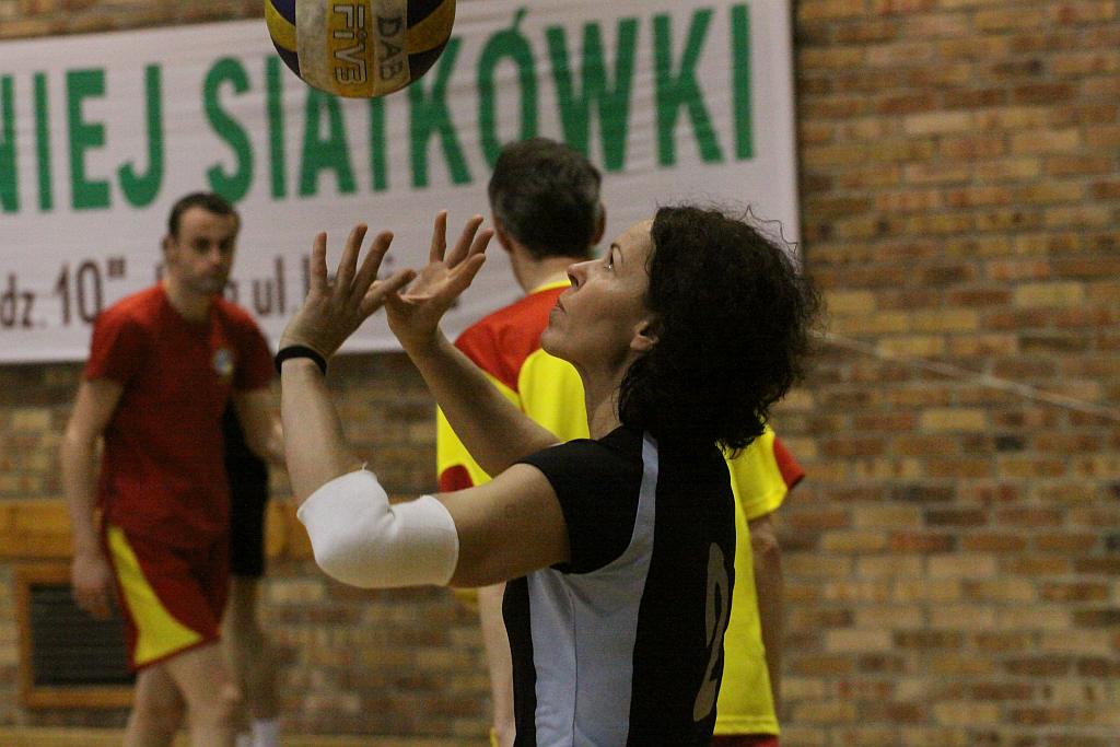 Siatkówka z kwiatkiem