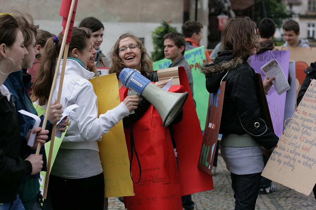Protestowali przeciw paleniu tytoniu