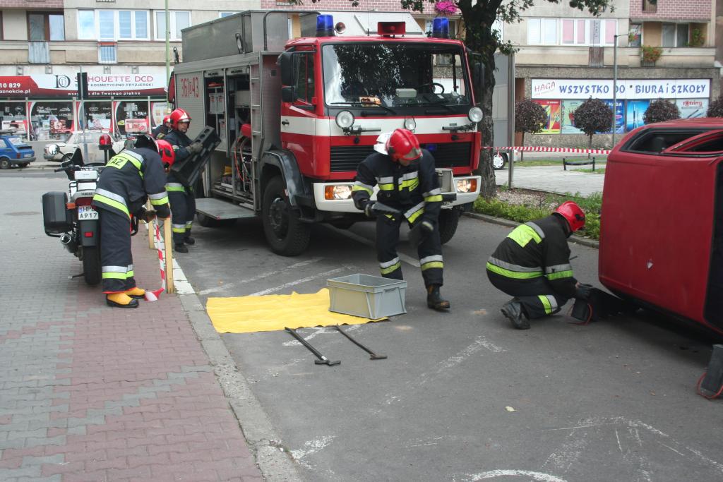 Wypadek przed starostwem