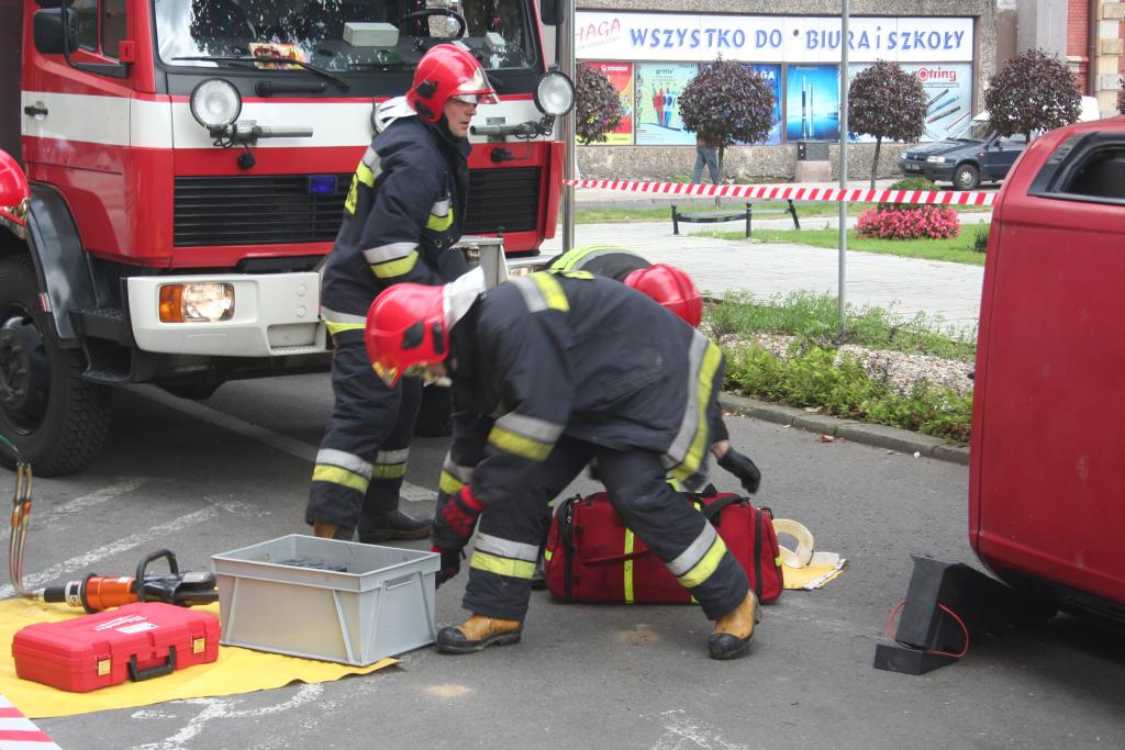 Wypadek przed starostwem