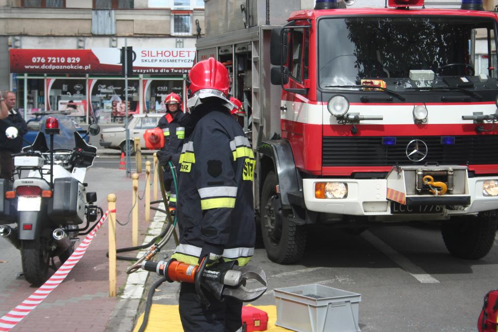 Wypadek przed starostwem