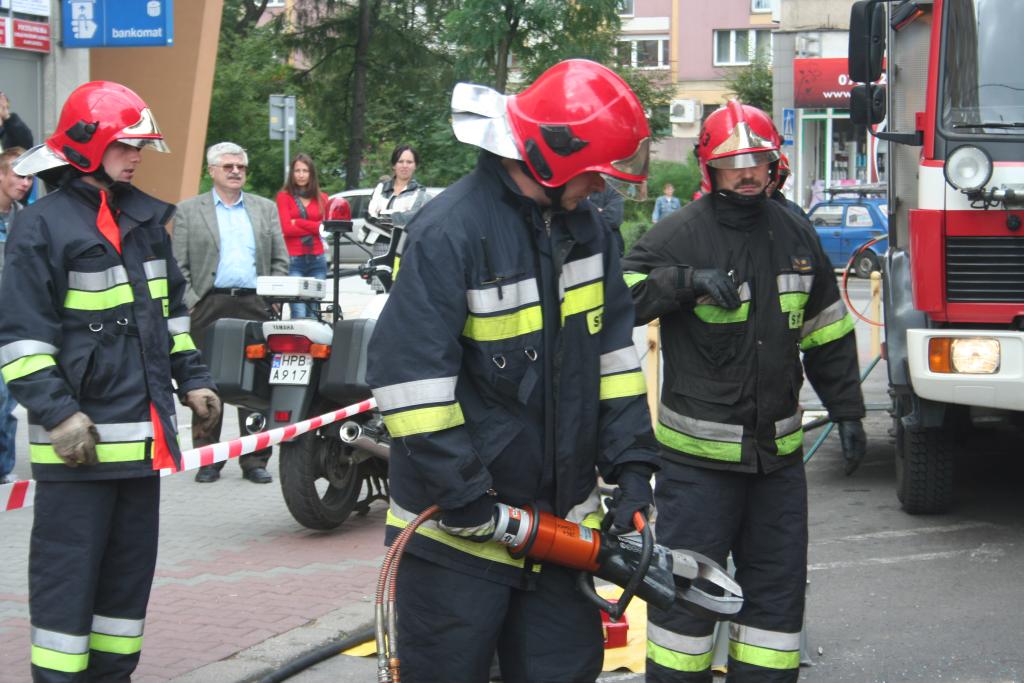 Wypadek przed starostwem