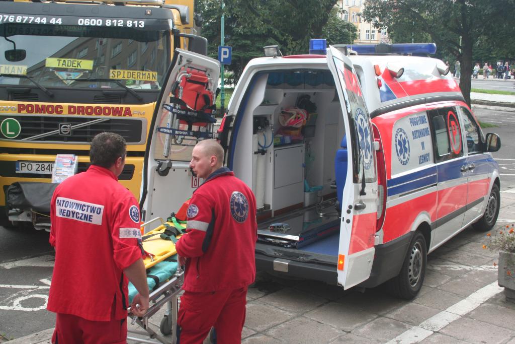 Wypadek przed starostwem