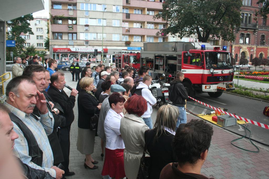 Wypadek przed starostwem