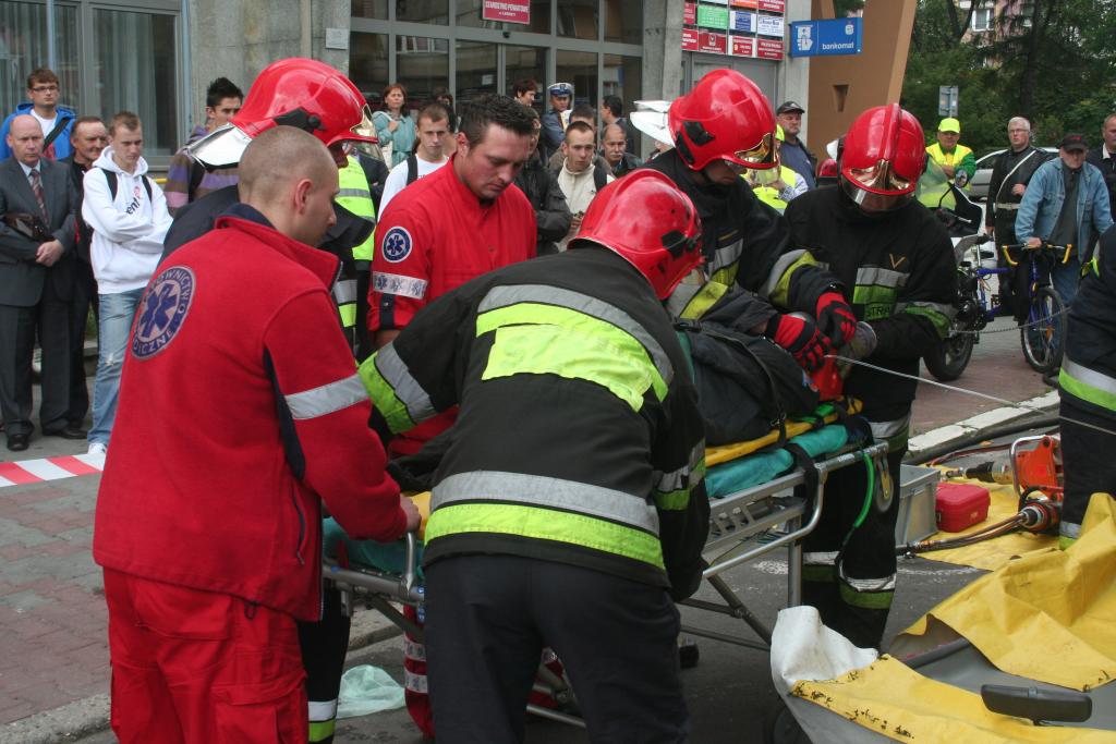 Wypadek przed starostwem