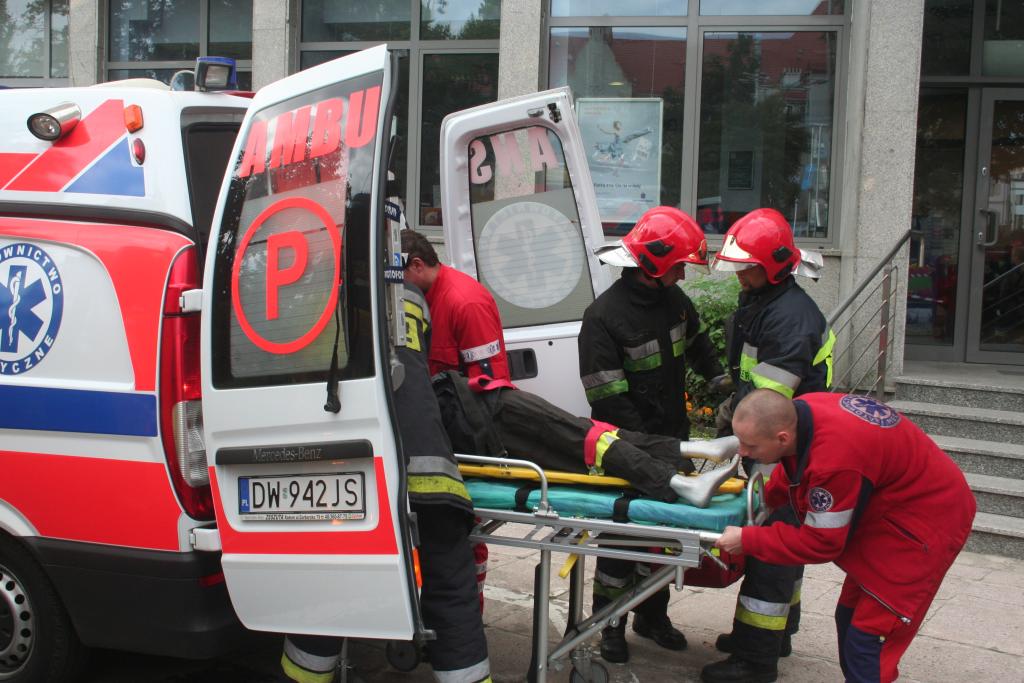 Wypadek przed starostwem