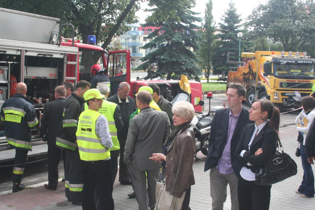 Wypadek przed starostwem