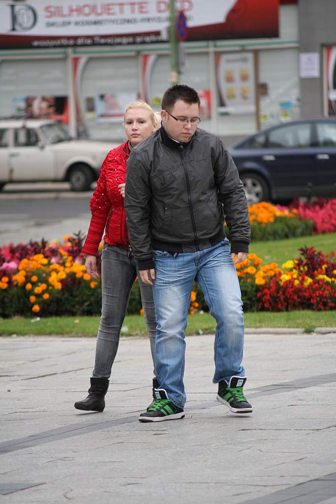 Happening pod pomnikiem