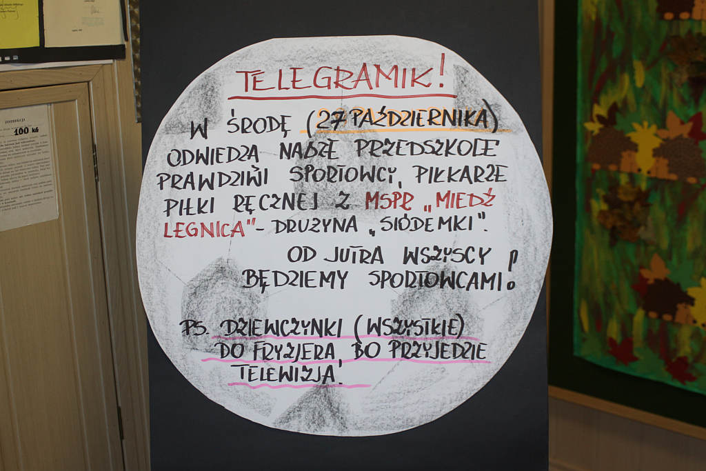 Szczypiorniści w przedszkolu