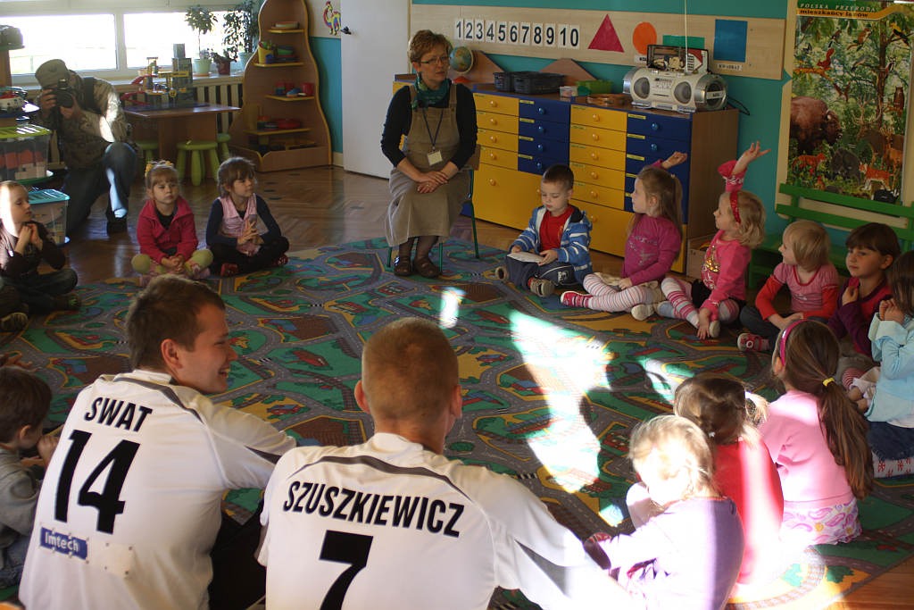 Szczypiorniści w przedszkolu