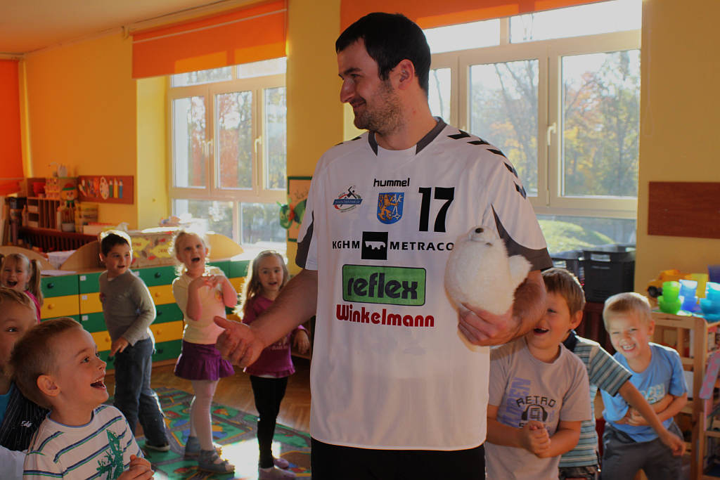 Szczypiorniści w przedszkolu