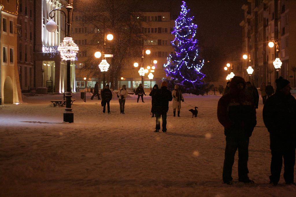 Legnicki rynek pięknie świeci