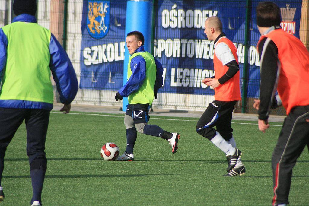 Trening piłkarzy Miedzi