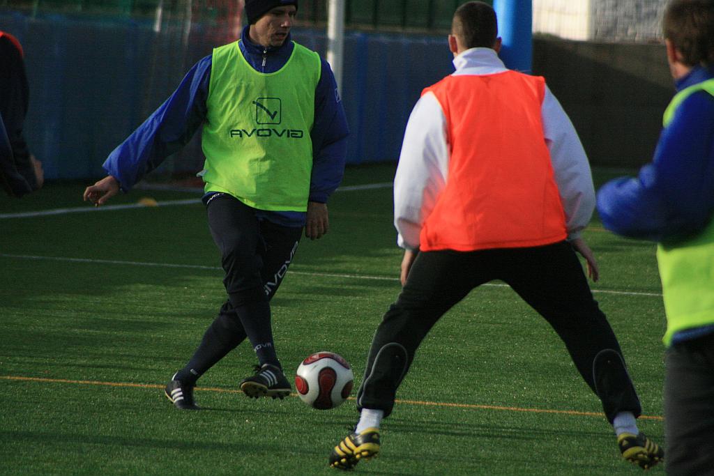 Trening piłkarzy Miedzi