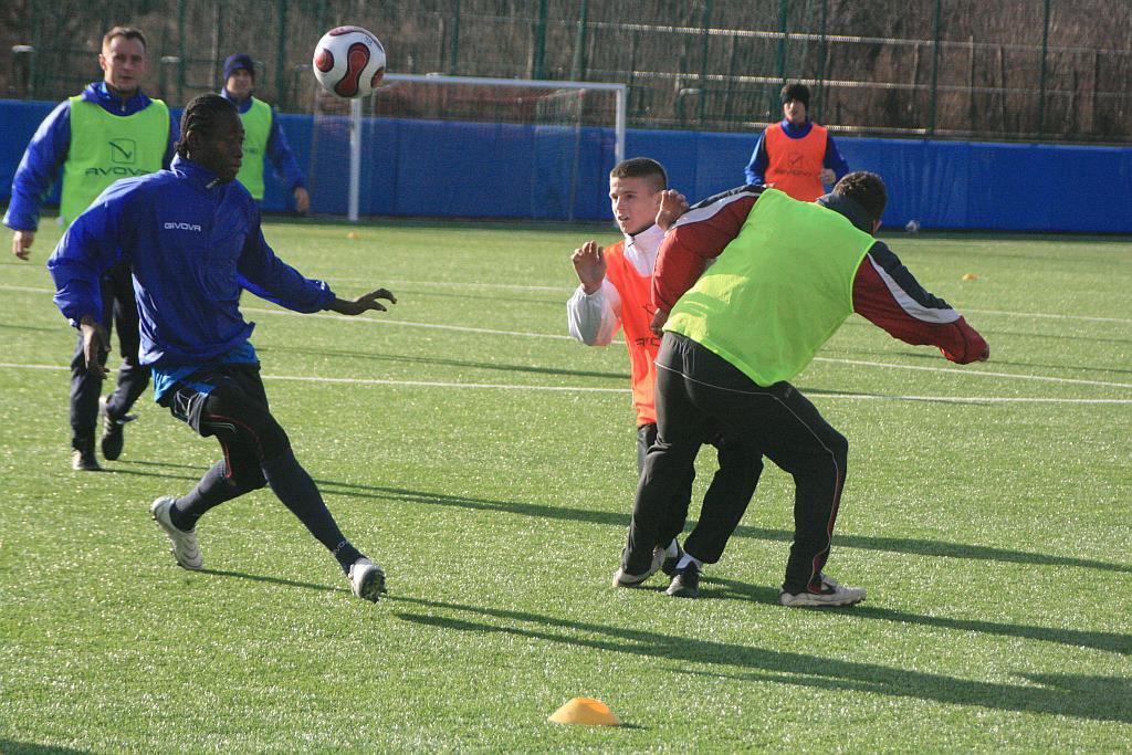 Trening piłkarzy Miedzi